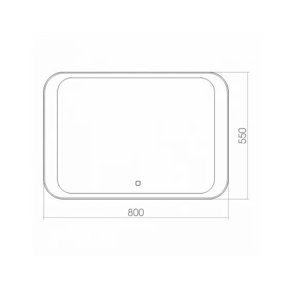 ЗЕРКАЛО SILVER MIRROR INDIGO 800X550