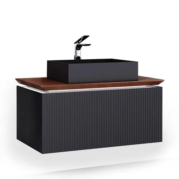 ПОДВЕСНАЯ ТУМБА JORNO STRONG 100 АНТРАЦИТ