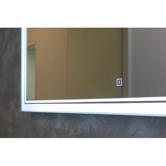 ЗЕРКАЛО JORNO GLASS 120 С ПОДСВЕТКОЙ И ЧАСАМИ