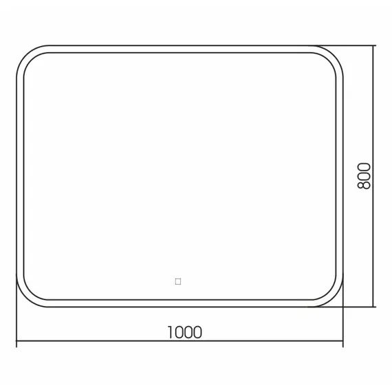 ЗЕРКАЛО SILVER MIRROR STIV 1000Х800