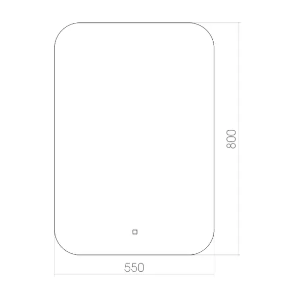 ЗЕРКАЛО SILVER MIRROR PALLADA 550Х800