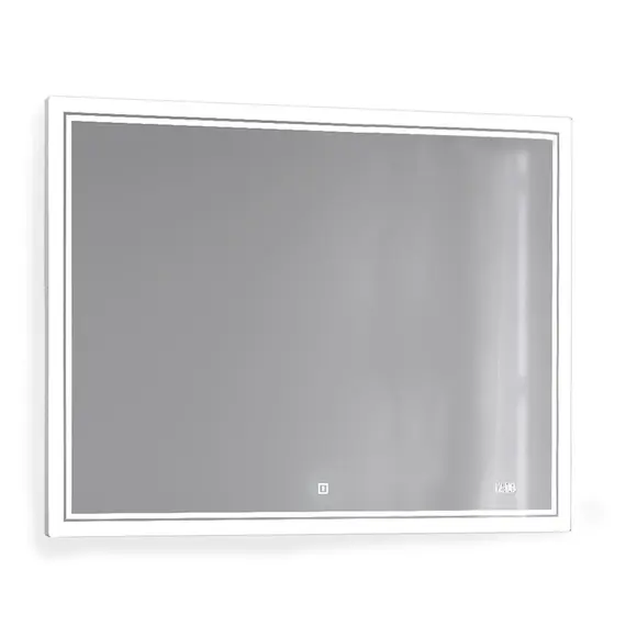 ЗЕРКАЛО JORNO SLIDE 100 С ПОДСВЕТКОЙ И ЧАСАМИ