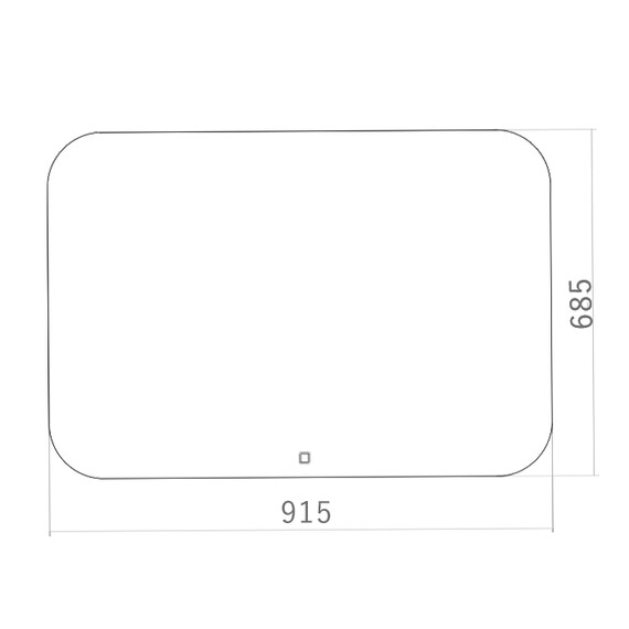 ЗЕРКАЛО SILVER MIRROR PALLADA 915X685