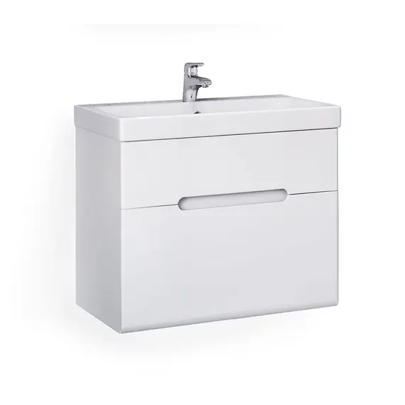 ПОДВЕСНАЯ ТУМБА JORNO MODUO SLIM 60 БЕЛАЯ C РАКОВИНОЙ CERSANIT MODUO SLIM 60 СМ