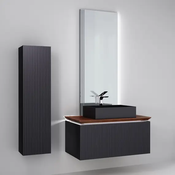 ПОДВЕСНАЯ ТУМБА JORNO STRONG 100 АНТРАЦИТ