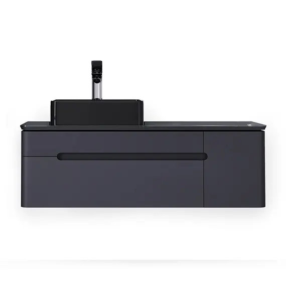 ПОДВЕСНАЯ ТУМБА JORNO SHINE 120 АНТРАЦИТ С МФУ