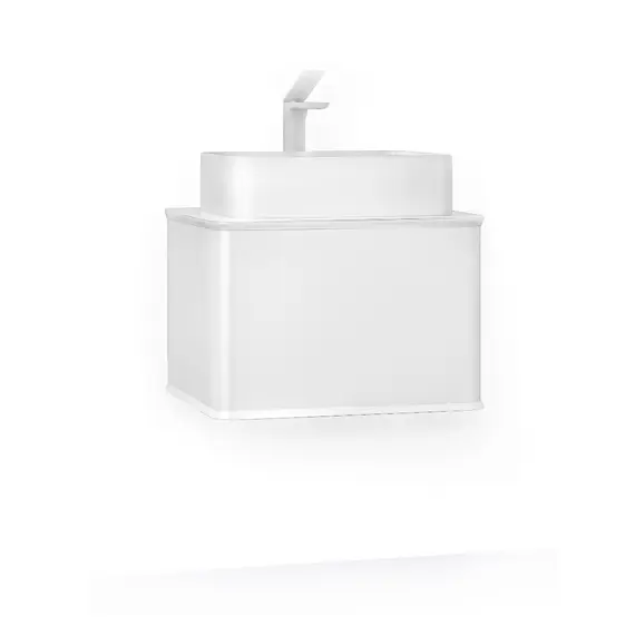 ПОДВЕСНАЯ ТУМБА JORNO PASTEL 58 БЕЛЫЙ ЖЕМЧУГ С РАКОВИНОЙ MELANA-7050H