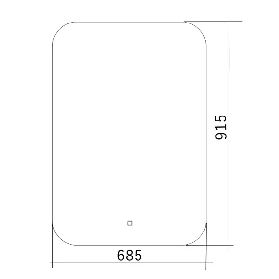 ЗЕРКАЛО SILVER MIRROR PALLADA 685X915