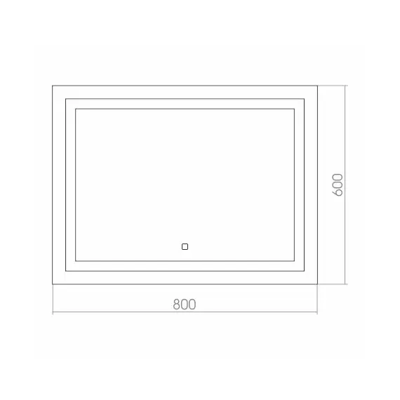 ЗЕРКАЛО SILVER MIRROR LIVIA 800Х600