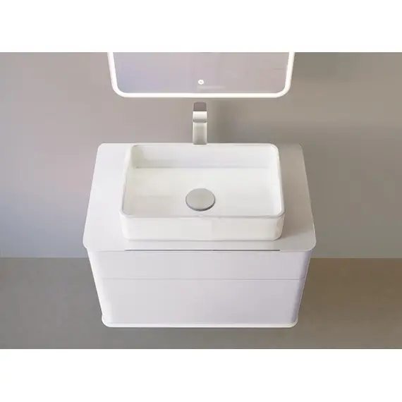 ПОДВЕСНАЯ ТУМБА JORNO PASTEL 80 БЕЛЫЙ ЖЕМЧУГ С РАКОВИНОЙ ОЛИМПИЯ 56