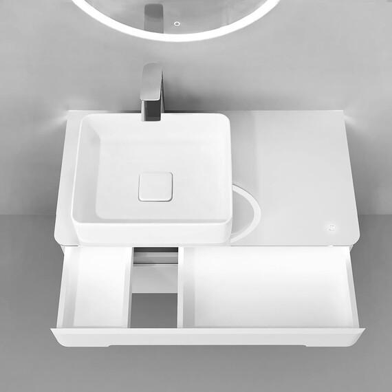 ПОДВЕСНАЯ ТУМБА JORNO SHINE 90 БЕЛАЯ