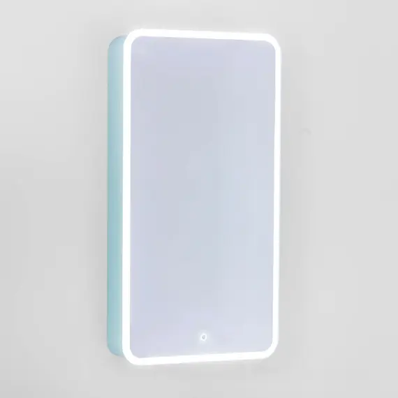 ЗЕРКАЛО-ШКАФ JORNO PASTEL 46 БИРЮЗОВЫЙ БРИЗ С ПОДСВЕТКОЙ