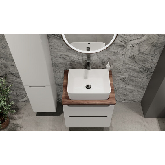 ПОДВЕСНАЯ ТУМБА JORNO WOOD 60 БЕЛАЯ