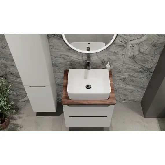 ПОДВЕСНАЯ ТУМБА JORNO WOOD 60 БЕЛАЯ