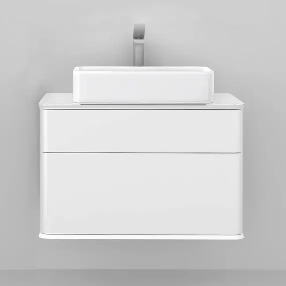 ПОДВЕСНАЯ ТУМБА JORNO PASTEL 80 БЕЛЫЙ ЖЕМЧУГ С РАКОВИНОЙ ОЛИМПИЯ 56