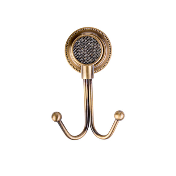 КРЮЧОК ДВОЙНОЙ BOHEME ROYAL CRISTAL БРОНЗА