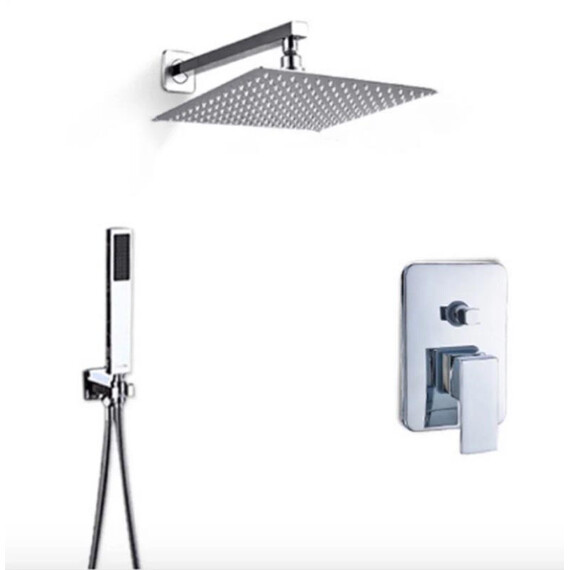 ВСТРАИВАЕМЫЙ ДУШЕВОЙ КОМПЛЕКТ ALMAES LEINE НА 2 ПОЛОЖЕНИЯ ХРОМ