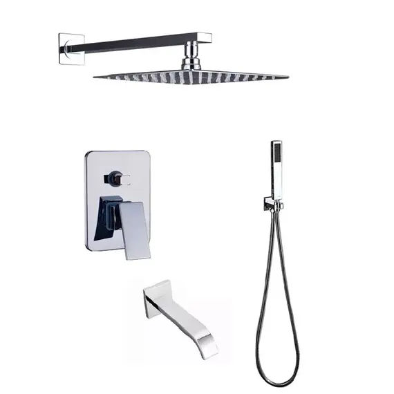 ВСТРАИВАЕМЫЙ ДУШЕВОЙ КОМПЛЕКТ СО СМЕСИТЕЛЕМ ALMAES LIROS ХРОМ  3 РЕЖИМА