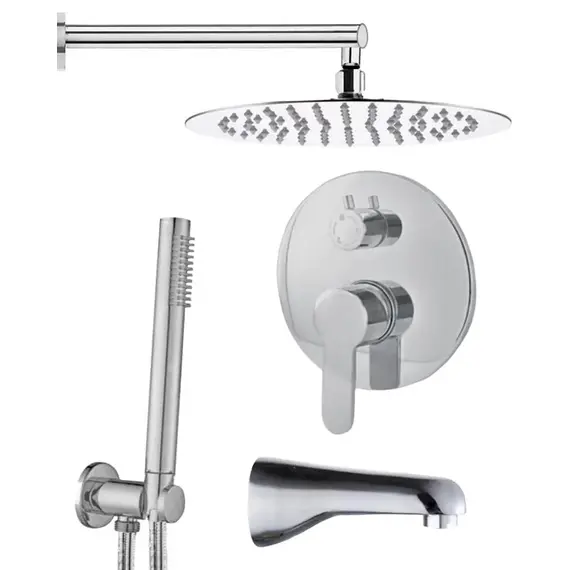ВСТРАИВАЕМЫЙ ДУШЕВОЙ КОМПЛЕКТ СО СМЕСИТЕЛЕМ ALMAES MARITA ХРОМ  3 РЕЖИМА