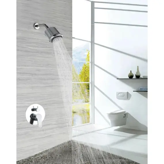 ВСТРАИВАЕМЫЙ ДУШЕВОЙ КОМПЛЕКТ СО СМЕСИТЕЛЕМ ALMAES BARTIN 1 РЕЖИМ ХРОМ