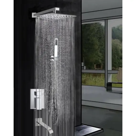 ВСТРАИВАЕМЫЙ ДУШЕВОЙ КОМПЛЕКТ СО СМЕСИТЕЛЕМ ALMAES LIROS ХРОМ  3 РЕЖИМА