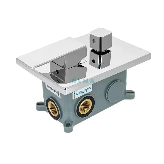 ВСТРАИВАЕМЫЙ ДУШЕВОЙ КОМПЛЕКТ ALMAES LEINE НА 2 ПОЛОЖЕНИЯ ХРОМ