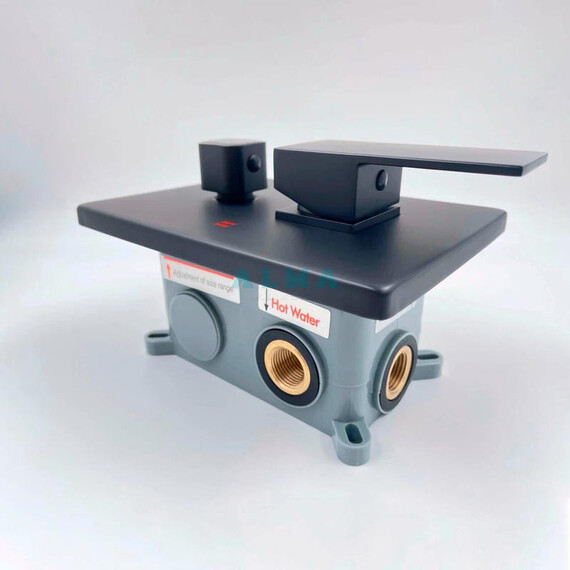 ВСТРАИВАЕМЫЙ ДУШЕВОЙ КОМПЛЕКТ ALMAES TEIVAZ TVZ-1805 ЧЕРНЫЙ