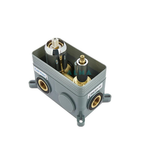 ВСТРАИВАЕМЫЙ ДУШЕВОЙ КОМПЛЕКТ СО СМЕСИТЕЛЕМ ALMAES SAKARI ХРОМ 2 РЕЖИМА