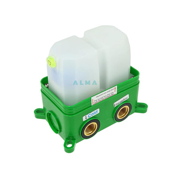 ВСТРАИВАЕМЫЙ ДУШЕВОЙ КОМПЛЕКТ ALMAES WEBER С ТЕРМОСТАТОМ НА 3 ПОЛОЖЕНИЯ ХРОМ