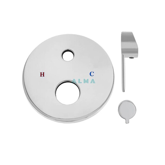 ВСТРАИВАЕМЫЙ ДУШЕВОЙ КОМПЛЕКТ СО СМЕСИТЕЛЕМ ALMAES SAKARI ХРОМ 2 РЕЖИМА