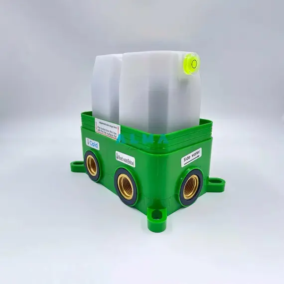 ВСТРАИВАЕМЫЙ ДУШЕВОЙ КОМПЛЕКТ ALMAES WEBER С ТЕРМОСТАТОМ НА 3 ПОЛОЖЕНИЯ ЧЕРНЫЙ