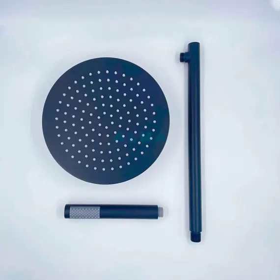 ВСТРАИВАЕМЫЙ ДУШЕВОЙ КОМПЛЕКТ СО СМЕСИТЕЛЕМ ALMAES SAKARI ЧЕРНЫЙ  2 РЕЖИМА