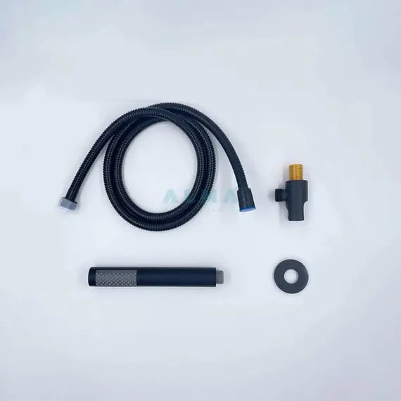 ВСТРАИВАЕМЫЙ ДУШЕВОЙ КОМПЛЕКТ СО СМЕСИТЕЛЕМ ALMAES MARITA ЧЕРНЫЙ  3 РЕЖИМА