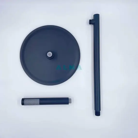 ВСТРАИВАЕМЫЙ ДУШЕВОЙ КОМПЛЕКТ СО СМЕСИТЕЛЕМ ALMAES SAKARI ЧЕРНЫЙ  2 РЕЖИМА