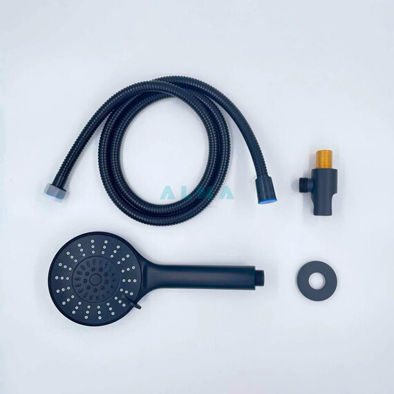 ВСТРАИВАЕМЫЙ ДУШЕВОЙ КОМПЛЕКТ СО СМЕСИТЕЛЕМ ALMAES RUVER ЧЕРНЫЙ 3 РЕЖИМА