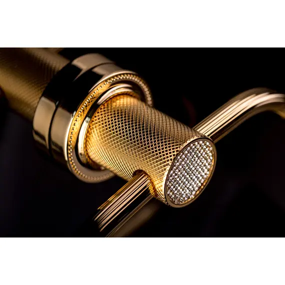 ДЕРЖАТЕЛЬ ДЛЯ ТУАЛЕТНОЙ БУМАГИ С КРЫШКОЙ BOHEME ROYAL CRISTAL ЗОЛОТО