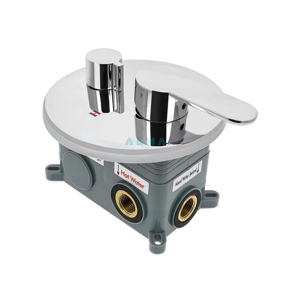 ВСТРАИВАЕМЫЙ ДУШЕВОЙ КОМПЛЕКТ СО СМЕСИТЕЛЕМ ALMAES RUVER ХРОМ 3 РЕЖИМА