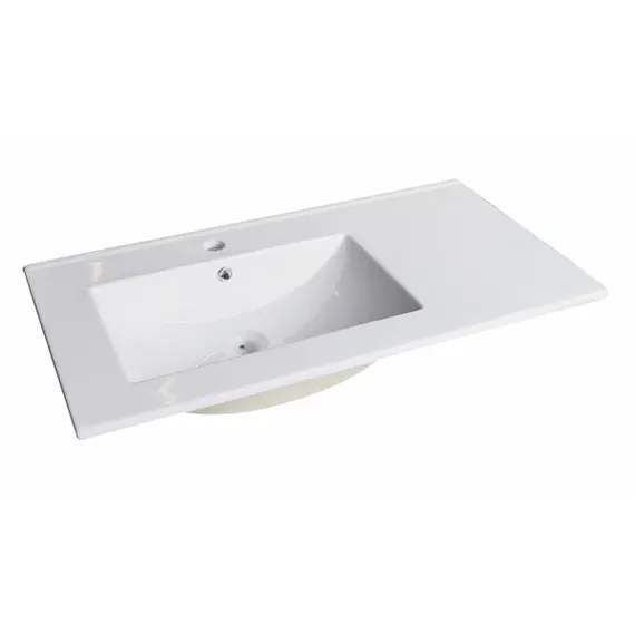 ТУМБА-УМЫВАЛЬНИК COMFORTY ТУРИН-90L ДУБ БЕЖЕВЫЙ С РАКОВИНОЙ COMFORTY 9090EL