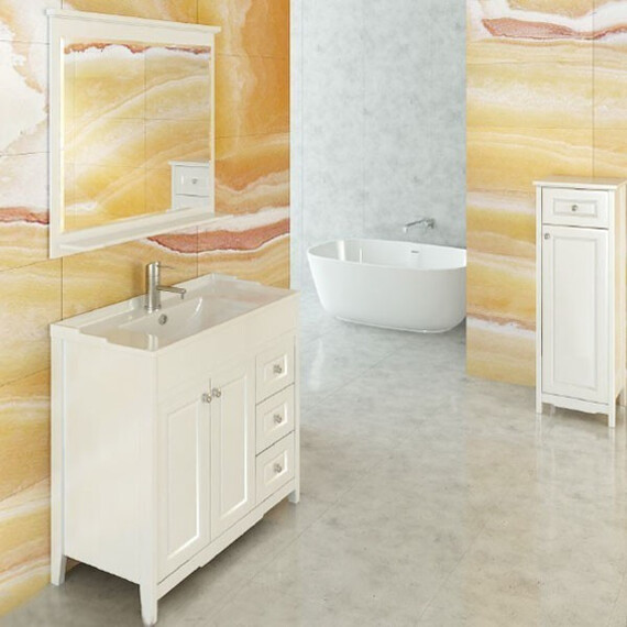 ТУМБА-УМЫВАЛЬНИК COMFORTY ТБИЛИСИ-90 БЕЛЫЙ ГЛЯНЕЦ С РАКОВИНОЙ COMFORTY XD-F90