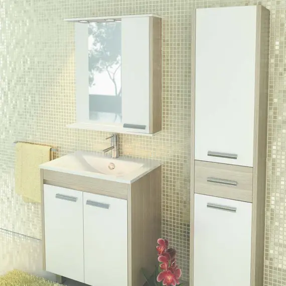 ЗЕРКАЛО-ШКАФ COMFORTY ТУЛУЗА-75 СОСНА ЛОРЕДО