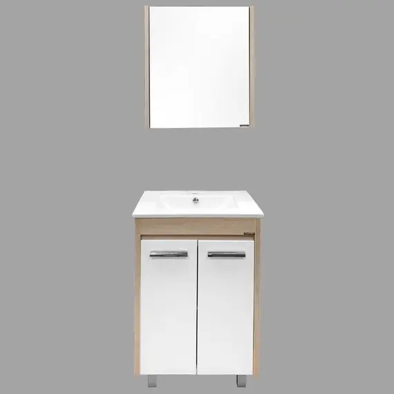 ТУМБА-УМЫВАЛЬНИК COMFORTY ТУЛУЗА-60Д СОСНА ЛОРЕДО С РАКОВИНОЙ QUADRO 60