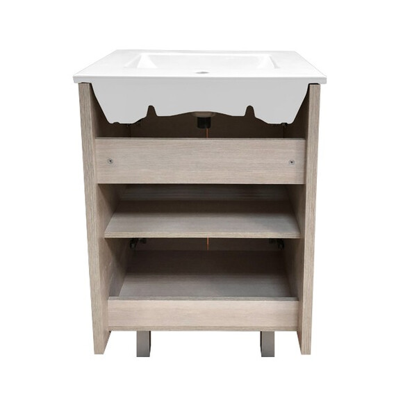 ТУМБА-УМЫВАЛЬНИК COMFORTY МАРИО-60 СОСНА ЛОРЕДО С РАКОВИНОЙ QUADRO 60