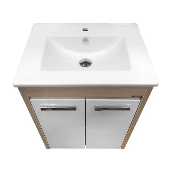 ТУМБА-УМЫВАЛЬНИК COMFORTY ТУЛУЗА-60Д СОСНА ЛОРЕДО С РАКОВИНОЙ QUADRO 60