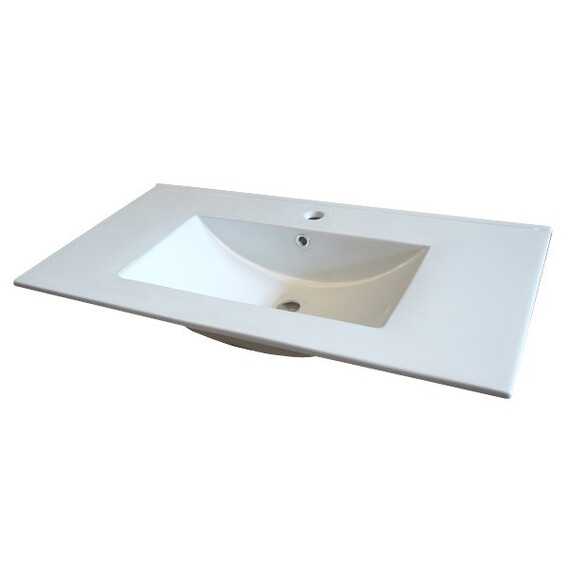 ТУМБА-УМЫВАЛЬНИК COMFORTY ТУРИН-90 ДУБ БЕЖЕВЫЙ С РАКОВИНОЙ COMFORTY 90E