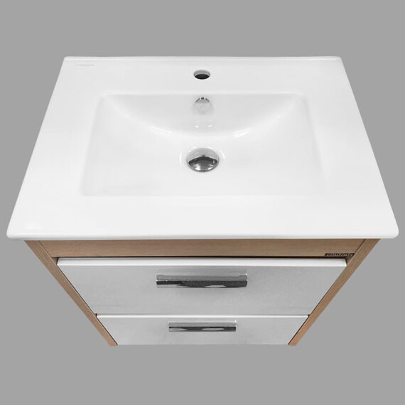 ТУМБА-УМЫВАЛЬНИК COMFORTY ТУЛУЗА-60 СОСНА ЛОРЕДО С РАКОВИНОЙ QUADRO 60 