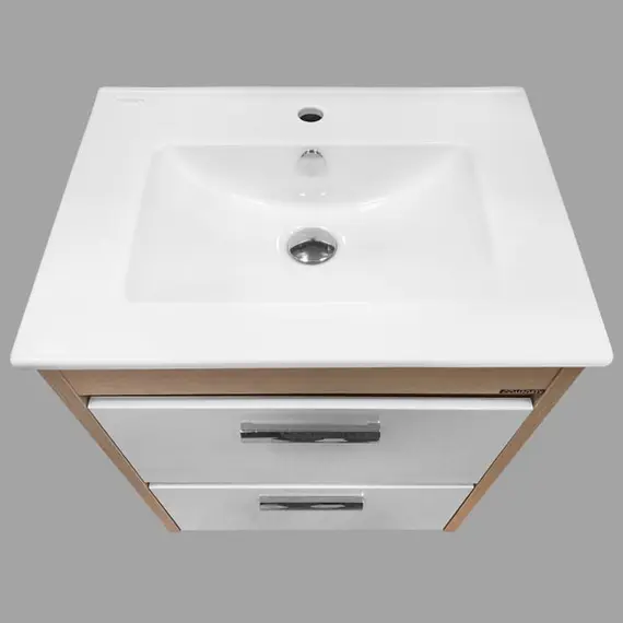 ТУМБА-УМЫВАЛЬНИК COMFORTY ТУЛУЗА-60 СОСНА ЛОРЕДО С РАКОВИНОЙ QUADRO 60 