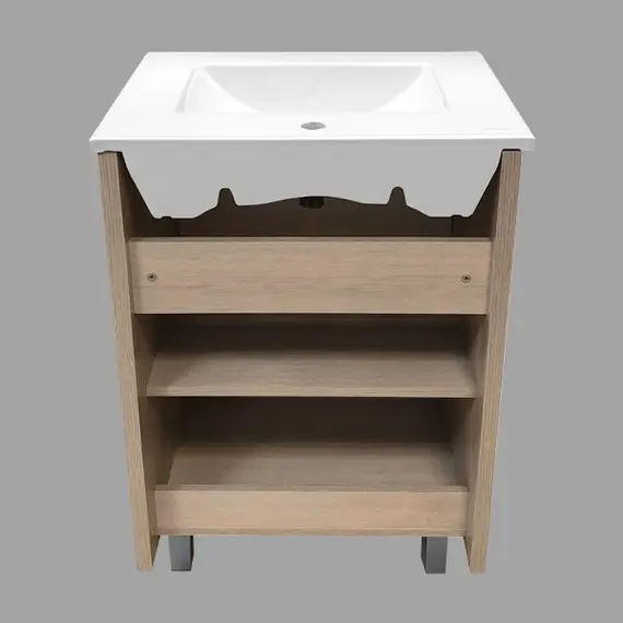 ТУМБА-УМЫВАЛЬНИК COMFORTY ТУЛУЗА-60Д СОСНА ЛОРЕДО С РАКОВИНОЙ QUADRO 60