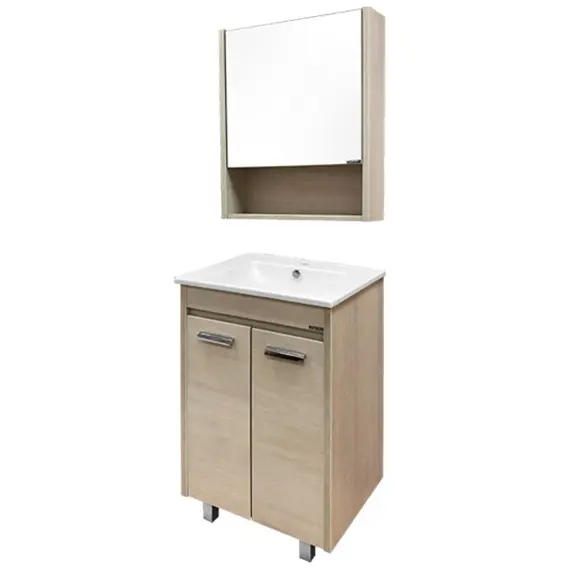 ТУМБА-УМЫВАЛЬНИК COMFORTY МАРИО-60 СОСНА ЛОРЕДО С РАКОВИНОЙ QUADRO 60