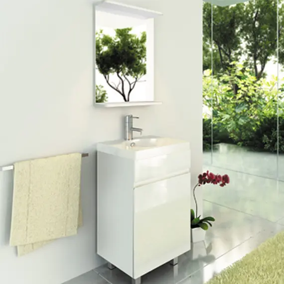 ЗЕРКАЛО COMFORTY К-50 БЕЛЫЙ ГЛЯНЕЦ