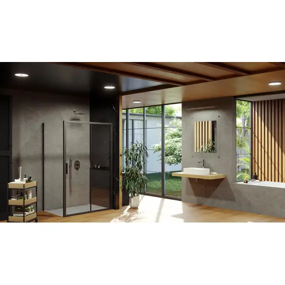 ДУШЕВОЙ УГОЛ RAVAK BLIX SLIM BLSDP2-110 ЧЕРНЫЙ/TRANSPARENT